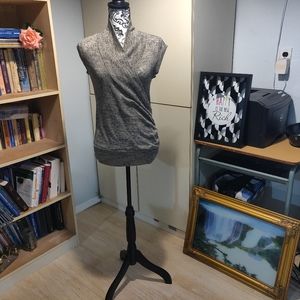 Bella D USA Capped Sleeve Wrap Shirt